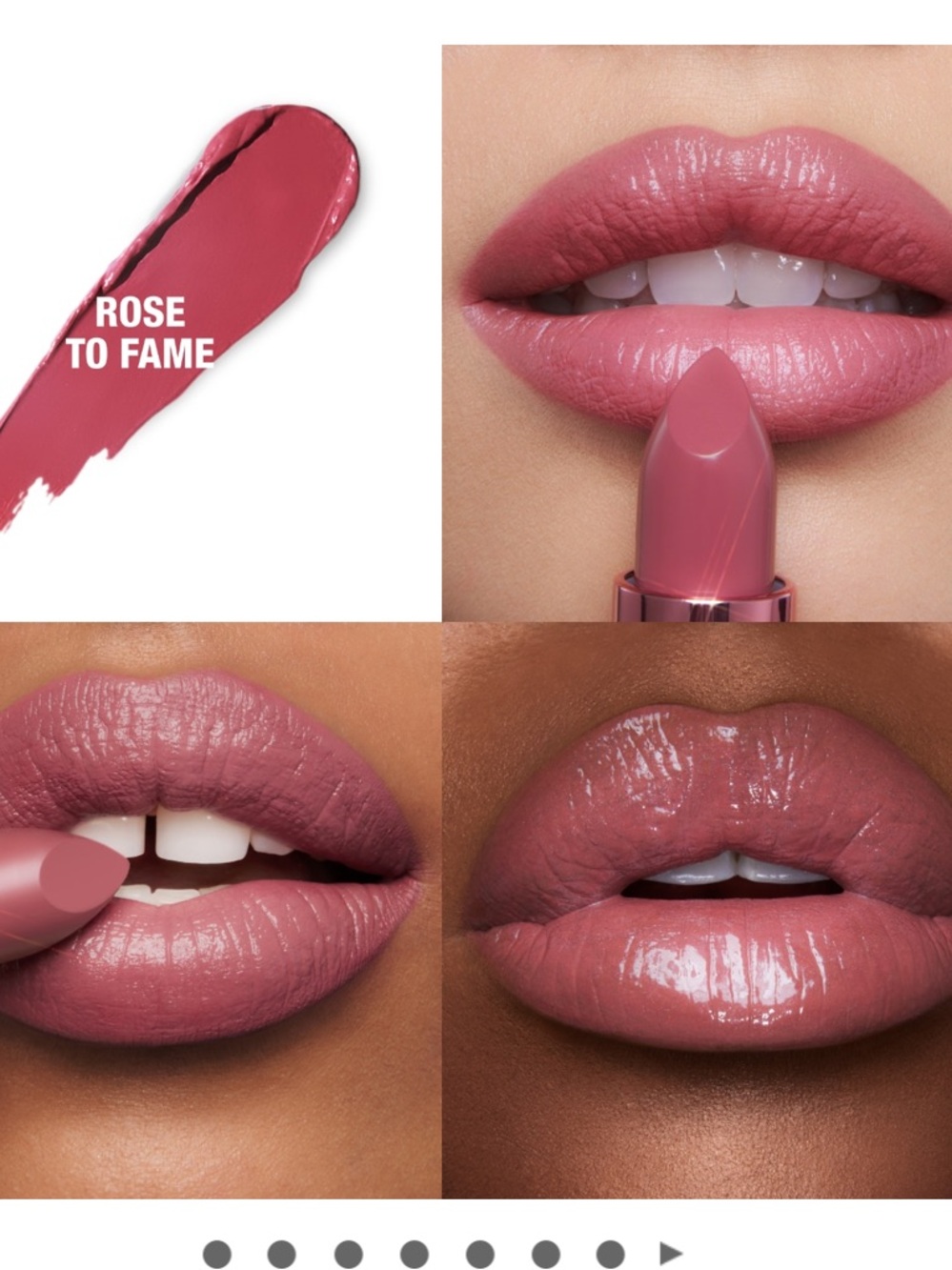 Rose to fame CHARLOTTE TILBURY kissing lipstick